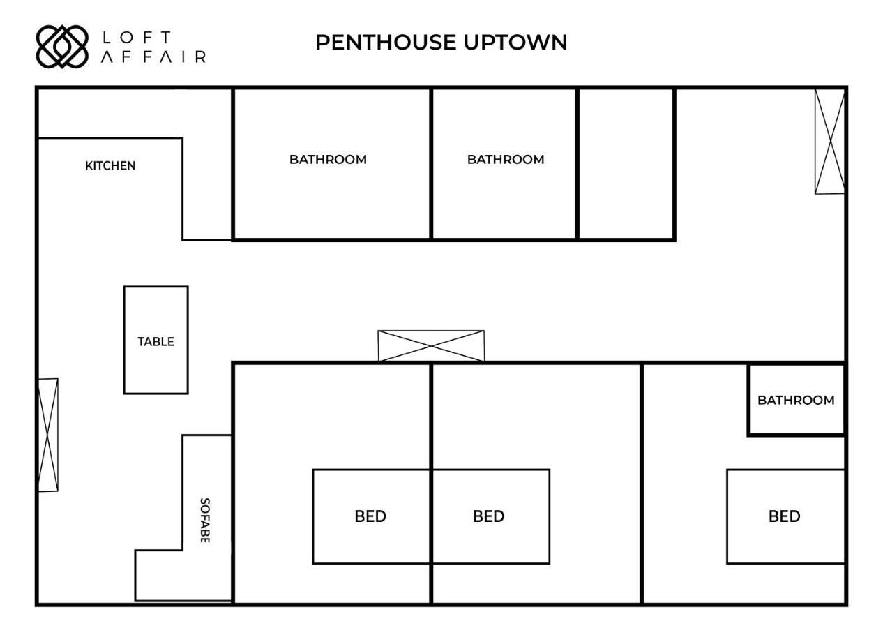 Apartamento Penthouse Uptown - Loftaffair Cracovia Exterior foto
